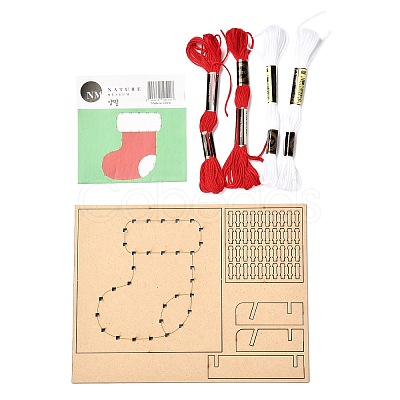 Christmas Themed DIY Nail String Art Kit for Adults DIY-P014-D04-1