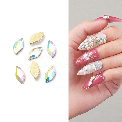 Glass Rhinestone Nail Art Decoration Accessories MRMJ-S035-04H-1