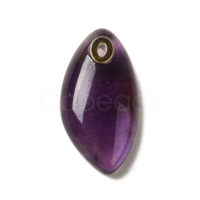 Natural Amethyst Pendants G-K355-01G-02-1