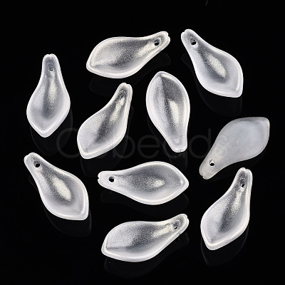 Transparent Baking Painted Glass Pendants DGLA-N002-001A-C02-1