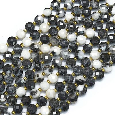 Natural Zebra Jasper Beads Strands G-K389-B56-01-1