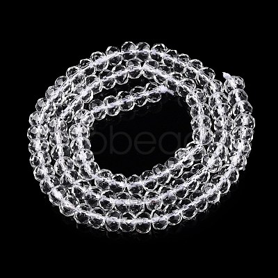 Transparent Glass Beads Strands GLAA-N001-61A-1