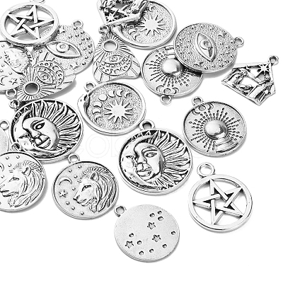 20Pcs 10 Styles Tibetan Style Alloy Pendants TIBEP-CJ0001-82-1