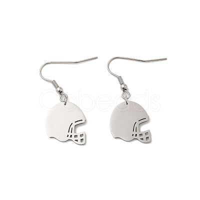 Non-Tarnish 304 Stainless Steel Dangle Earrings EJEW-A023-01P-1