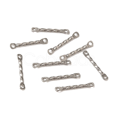 Non-Tarnish 304 Stainless Steel Connector Charms STAS-Q323-02C-P-1