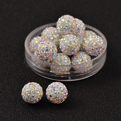 Czech Glass Rhinestones Beads RB-E482-10mm-101-1