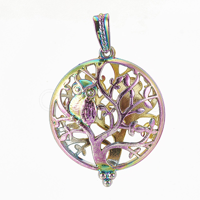 Plated Alloy Locket Pendants PALLOY-S114-11-1