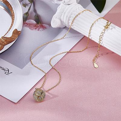 925 Sterling Silver 12 Constellation Necklace Gold Horoscope Zodiac Sign Necklace Round Astrology Pendant Necklace with Zircons Birthday Jewelry Gift for Women Men JN1089D-1