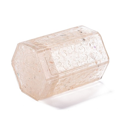 Resin with Natural Quartz Crystal Chip Stones Pen Holder DJEW-F015-02A-1