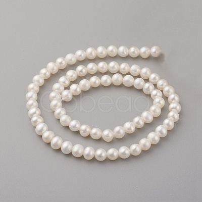 Natural Cultured Freshwater Pearl Beads Strands PEAR-G007-19-1