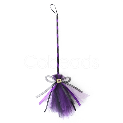 Halloween Witch Broom Ornament PW-WG20721-08-1