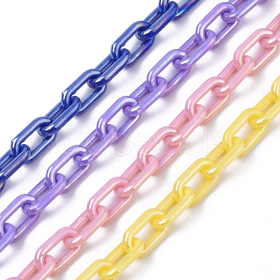 Acrylic Opaque Cable Chains PACR-N009-002-1