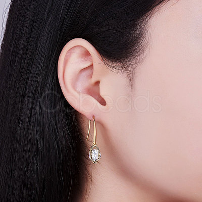 SHEGRACE Brass Gold Plated Dangle Earrings JE99C-1