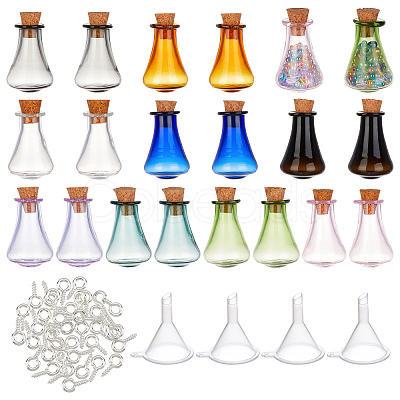 SUPERFINDINGS DIY Wish Bottle Pendant Making Finding Kits DIY-FH0004-31-1