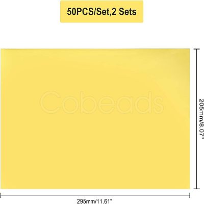 SUPERFINDINGS 2 Sets A4 Hot Stamping Foil Paper DIY-FH0003-65-1