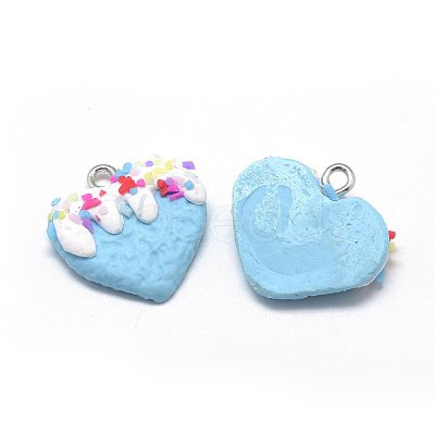 Handmade Polymer Clay Pendants X-CLAY-Q240-006C-1