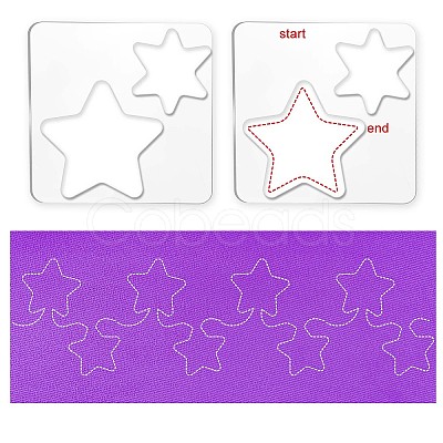 Acrylic Earring Handwork Template TOOL-WH0152-012-1