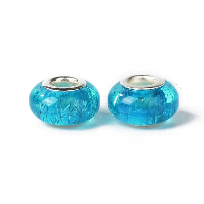 Rondelle Resin European Beads RPDL-A001-01-07-1