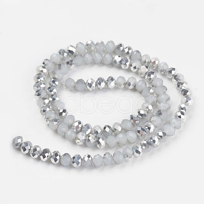 Electroplate Glass Beads Strands EGLA-A034-J6mm-M03-1