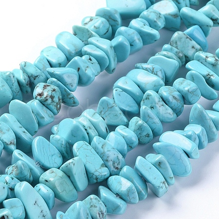 Natural Magnesite Beads Strands TURQ-G152-C01-1
