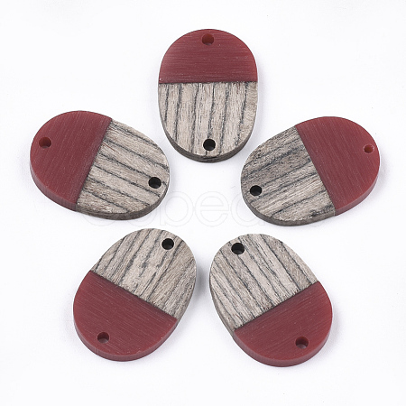 Resin & Wenge Wood Links connectors RESI-S367-11A-06-1