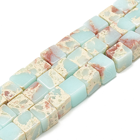 Synthetic Imperial Jasper Beads Strands X-G-S300-128-6mm-1