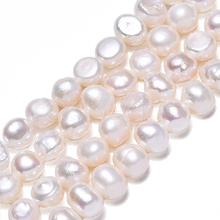 Natural Cultured Freshwater Pearl Beads Strands PEAR-N014-05H-1
