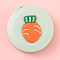 Carrot Fiber Retractable Soft Sewing Tape Measures, for Cloth Tailor Knitting Craft, Orange, 5x1.2cm