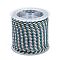 11M Polyester Braided Cord with Cotton Core, Cadet Blue, 2.5mm, about 10.0465 Yards(11m)/Roll