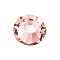 Preciosa&reg Crystal Hotfix Flatback Stones, Czech Crystal, Round(438 11 612 Chaton Rose VIVA 12 &reg), 70030 Rose Peach, SS8(2.3~2.5mm)