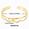 Elegant and Stylish Design Hollow 304 Stainless Steel Cuff Bangles for Women