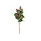 Plastic Artificial Leaves with Stems, for Vase Floral Arrangement Wedding Bouquet Decoration, Dark Orchid, 580mm