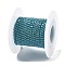 Iron Rhinestone Glass Cup Chain, with Spool, Denim Blue, 2x2~2.5x2mm, about 16.40 Feet(5m)/Roll