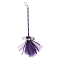 Halloween Witch Broom Ornament, with Grenadine, for Halloween Broomstick Witches Broom, Indigo, 550x200mm