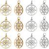 Unicraftale 12pcs 2 Colors 304 Stainless Steel Pendants STAS-UN0038-92-1