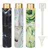 BENECREAT 3Pcs 3 Colors Glass Aromatherapy Refillable Bottle MRMJ-BC0002-95-2