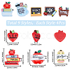 SUNNYCLUE 36pcs 9 styles Teachers' Day Theme Opaque Resin Cabochons CRES-SC0002-73-2