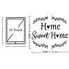 Rectangle with Word Home Sweet Home PVC Wall Stickers DIY-WH0228-121-2