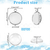 Unicraftale 62Pcs DIY Half Round Pendant Making Kits STAS-UN0021-32P-3