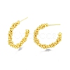 Brass Twist Rope Stud Earrings EJEW-G322-08MG-3