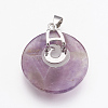 Natural Amethyst Pendants KK-F751-D04-3