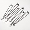 Mixed Style Stainless Steel Charm Bracelets BJEW-JB01946-1