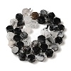 Natural Black Rutilated Quartz Beads Strands G-P534-A04-02-3