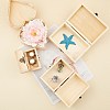 Unfinished Pine Wood Jewelry Box CON-WH0072-14-6