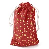 Gold Stamping Christmas Velvet Storage Bags ABAG-Q053-01A-02A-2