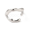 Non-Tarnish 304 Stainless Steel Cuff Finger Ring RJEW-E063-32P-2