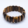 Natural Tiger Eye Beads Stretch Bracelets BJEW-I265-B03-2