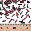 Opaque Colours Two Tone Seed Glass Bugle Beads SEED-T006-02A-01-5