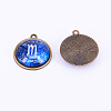 Alloy Glass Pendants PALLOY-WH0071-04AB-02A-2