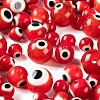 3 Strands 3 Style Handmade Evil Eye Lampwork Round Bead Strands LAMP-LS0001-12F-4